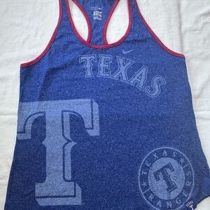 Nike Blue Texas Rangers Tank Top